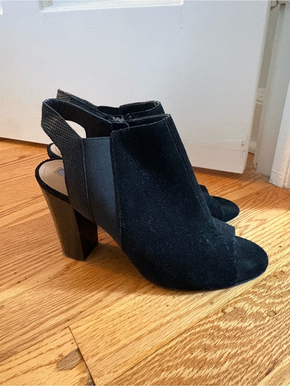 Tahari Suede Block Heel